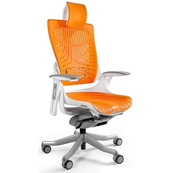 Fotel biurowy WAU 2 biały/elastomer tpe-12 mango