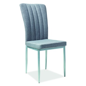 Krzesło H733 stelaż kolor aluminium, szara tapicerka TAP.49