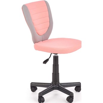 Krzesło obrotowe różowy / szary TOBY fotel młodzieżowy