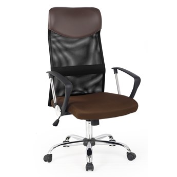Krzesło biurowe obrotowe siatka VIRE brązowy -czarny