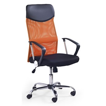 Krzesło biurowe obrotowe siatka VIRE pomarańczowy - czarny