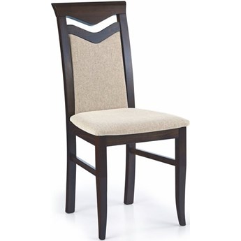 Krzesło drewniane buk kolor wenge CITRONE tapicerka VILA 2