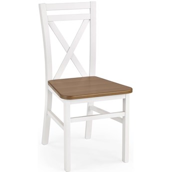 Krzesło drewniane białe / olcha DARIUSZ 2 drewno lite bukowe / mdf