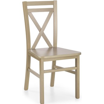 Krzesło drewniane kolor dąb sonoma DARIUSZ 2 lite drewno bukowe / mdf
