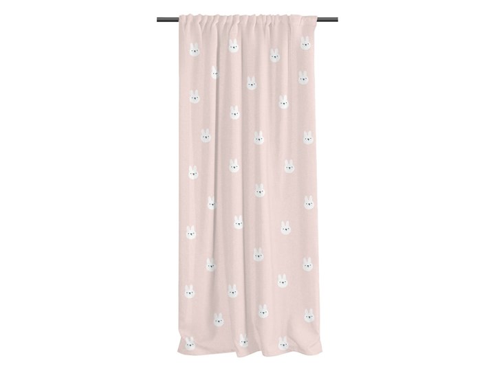 Różowa zasłona dziecięca 250x110 cm Sweet Bunnies – Butter Kings