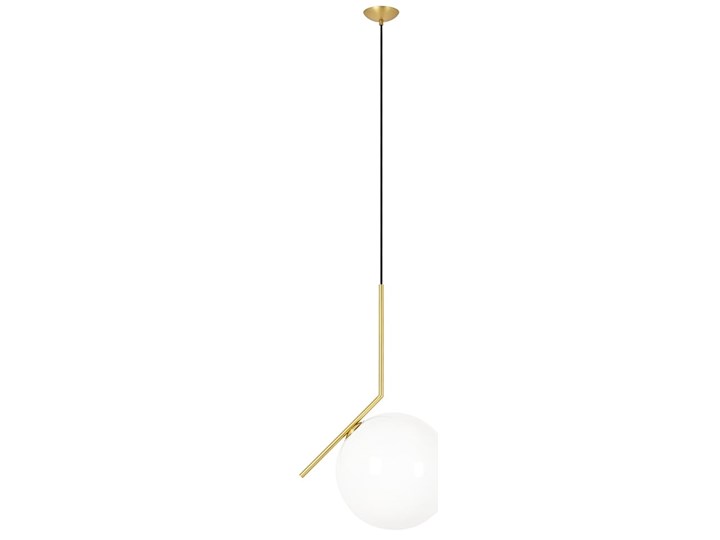 Lampa wisząca HALM 30 - mosiądz, szkło Lampa z kloszem Lampa kula Kolor Biały