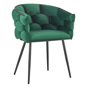 Krzesło tapicerowane AYA zielony welur