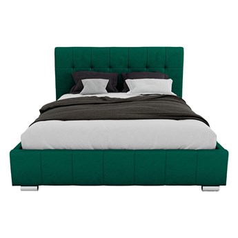 Łóżko welurowe zielone 120x200 LB-150P