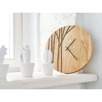 Zegar Ścienny Nowoczesny minimalistyczny projekt drzewa, unikalny 30 cm