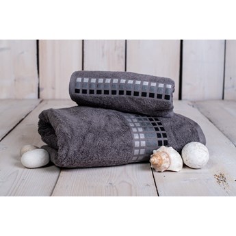 Szary ręcznik bawełniany 100x50 cm Darwin – My House