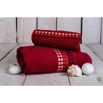 Czerwony ręcznik bawełniany 100x50 cm Darwin – My House