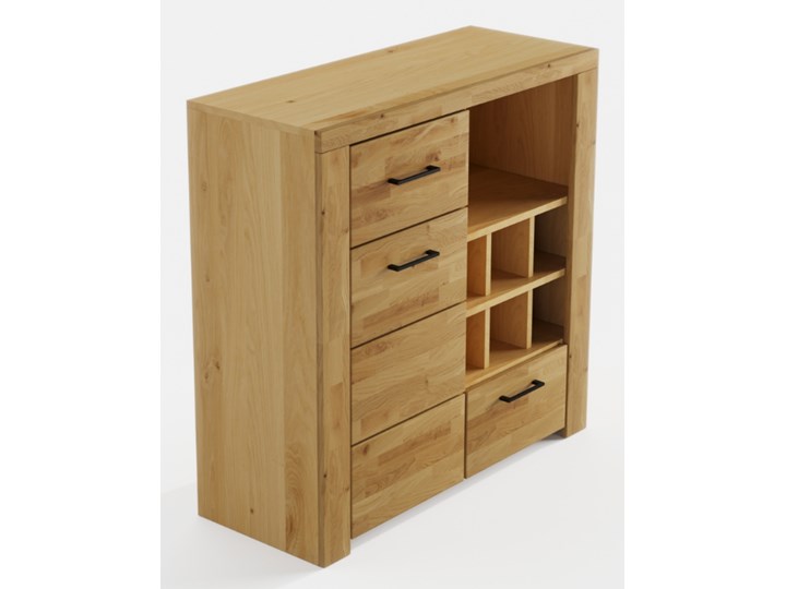 drewniany regał Wenecja WE30 Aluminium Płyta MDF Drewno Kategoria Barki