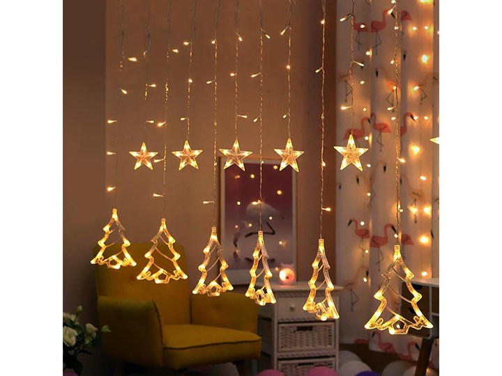Brilagi - LED Zewnętrzna kurtyna bożonarodzeniowa 138xLED/8 funkcji 5m IP44 ciepła biel Gwiazdy Sople i kurtyny Kategoria