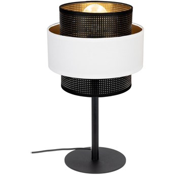 Lampka stołowa NESS 1xE27/60W/230V czarny/białe