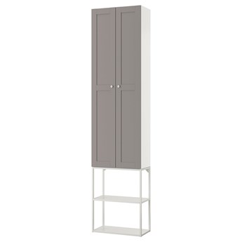 IKEA ENHET Regał, biały/szary rama, 60x32x255 cm
