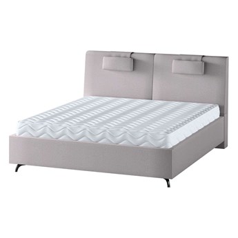 Łóżko Layla, ciepły szary, 140 cm, Tkaniny tapicerskie - łóżka