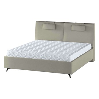 Łóżko Layla, piaskowy beż, 140 cm, Tkaniny tapicerskie - łóżka