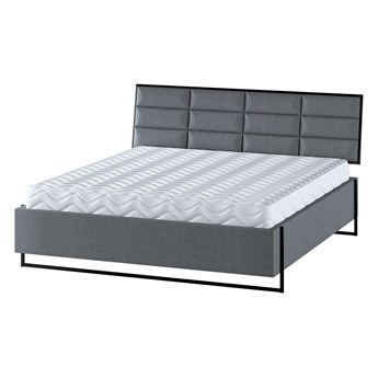 Łóżko Soft Loft, grafitowo - szary szenil, 140 cm, Tkaniny tapicerskie - łóżka