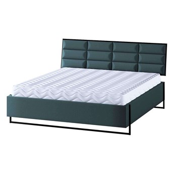 Łóżko Soft Loft, morski, 140 cm, Tkaniny tapicerskie - łóżka
