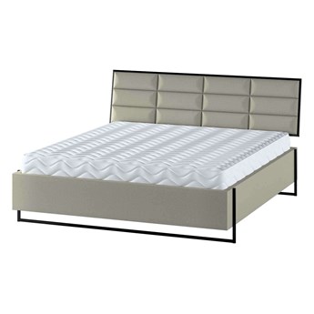 Łóżko Soft Loft, piaskowy beż, 140 cm, Tkaniny tapicerskie - łóżka