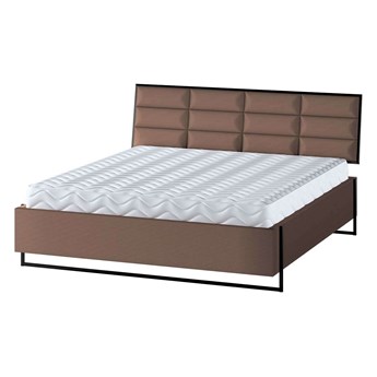 Łóżko Soft Loft, brązowy - sztruks, 140 cm, Tkaniny tapicerskie - łóżka