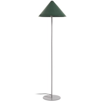 Lampa podłogowa z metalu z wykończeniem zielonym i beżowym Ø45x160 cm