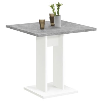 FMD Stół jadalniany, 70 cm, betonowy szary i biały