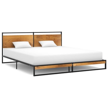 vidaXL Rama łóżka, metalowa, 180 x 200 cm