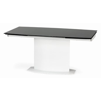 Stół rozkładany ANDRE biało-czarny 160/250 cm