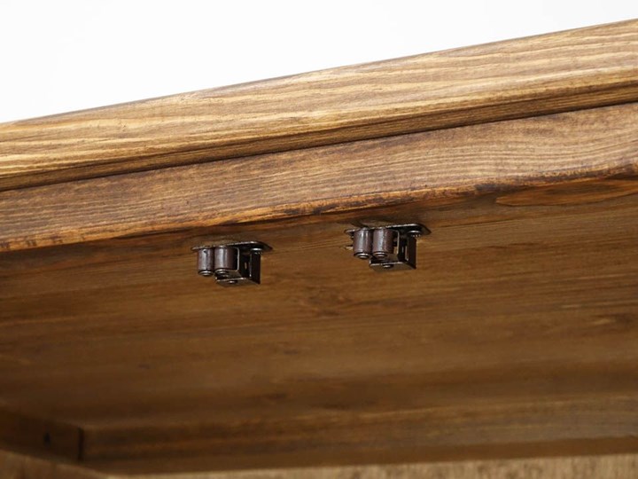 Szafa drewniana dwudrzwiowa Rustyk Stal Metal Szerokość 105 cm Drewno Wysokość 190 cm Głębokość 60 cm Pomieszczenie Przedpokój