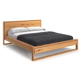 Klasyczne łóżko Modena - Outlet Dąb 160x200 cm Lakier matowy