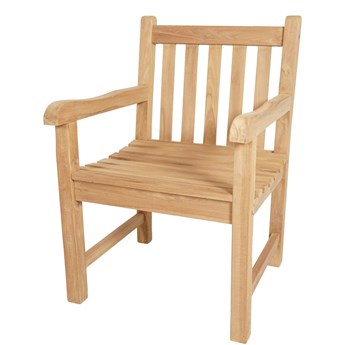 SELSEY Krzesło ogrodowe Larley z drewna tekowego