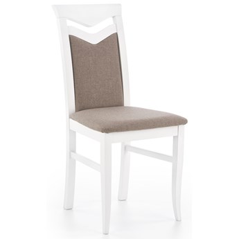 Krzesło drewniane białe buk CITRONE tapicerka INARI 23