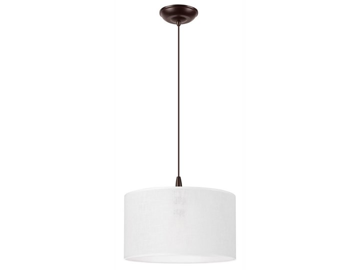 Żyrandol na lince NOEL 1xE27/60W/230V biały Tkanina Metal Lampa z abażurem Kategoria Lampy wiszące