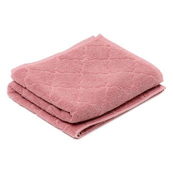 Ręcznik SAMINE z marokańską koniczyną różowy 70x130 cm - Homla