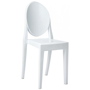 Krzesło VICTORIA białe - poliwęglan