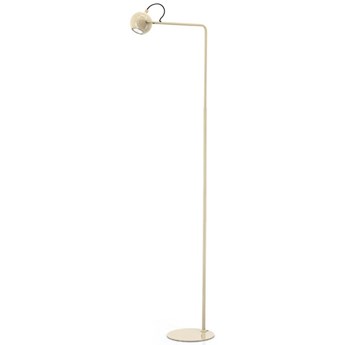 Lampa podłogowa beżowa połysk minimalistyczna 42x150 cm