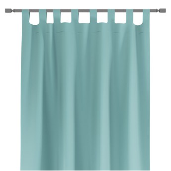 Zasłona OXFORD na szelkach niebieski 140x250 cm - Homla