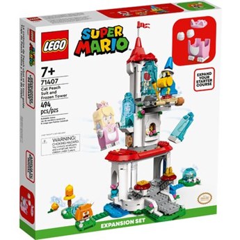 Klocki LEGO Super Mario - Cat Peach i lodowa wieża — zestaw rozszerzający 71407