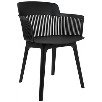 Krzesło TORRE czarne z tworzywa