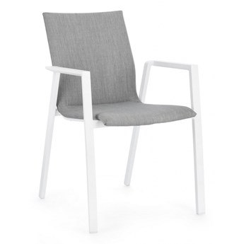 Krzesło ogrodowe Odeon White-Gray