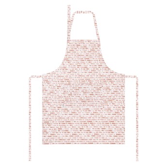 Fartuch kuchenny TULDES różowy 60x80 cm - Homla