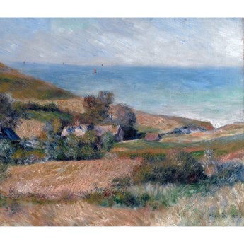 Reprodukcja obrazu Auguste’a Renoira - View of the Seacoast near Wargemont in Normandy, 70x60 cm