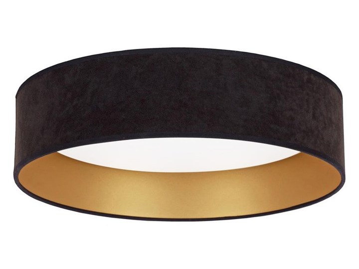 Brilagi - LED Plafon VELVET LED/24W/230V 3000/4000/6400K czarny/złoty Tworzywo sztuczne Plafony Okrągłe Tkanina Lampa z abażurem Pomieszczenie Sypialnia