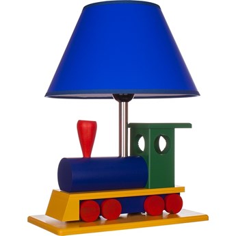 LOKOMOTYWA lampka stołowa lampka nocna 1 x 60W E27 drewniana dziecięca HELLUX 4112008
