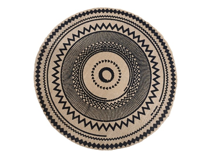 Materiałowa mata stołowa zestaw 2 szt. ø 38 cm Mandala – JAHU collections Tkanina Podkładka pod talerz Kategoria Podkładki kuchenne Kolor Beżowy