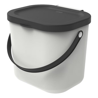 Biały pojemnik na odpadki organiczne 6 L Albula – Rotho