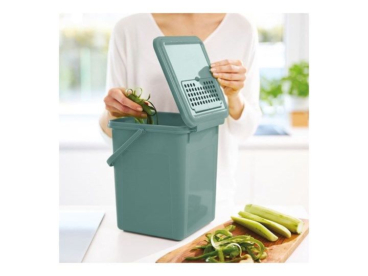Zielony pojemnik na odpady kompostowalne 8 l - Rotho Tworzywo sztuczne Kategoria Kosze na śmieci