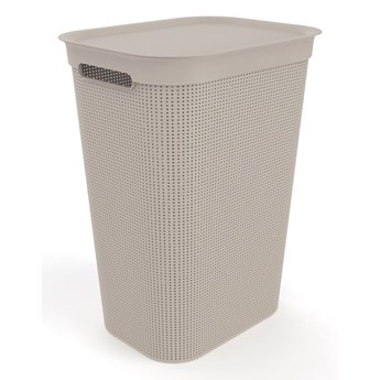 Beżowy plastikowy kosz na pranie 50 l Brisen – Rotho
