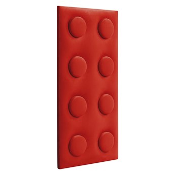 Panel tapicerowany Lego 25 x 50 x 4 cm, czerwony